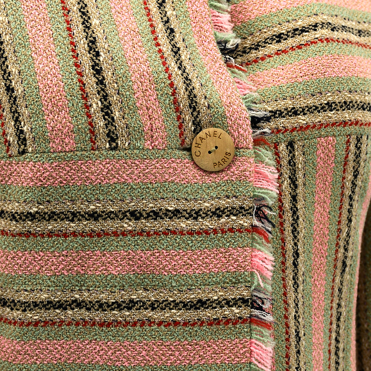 Chanel Collarless Jacket Beige 00C #34