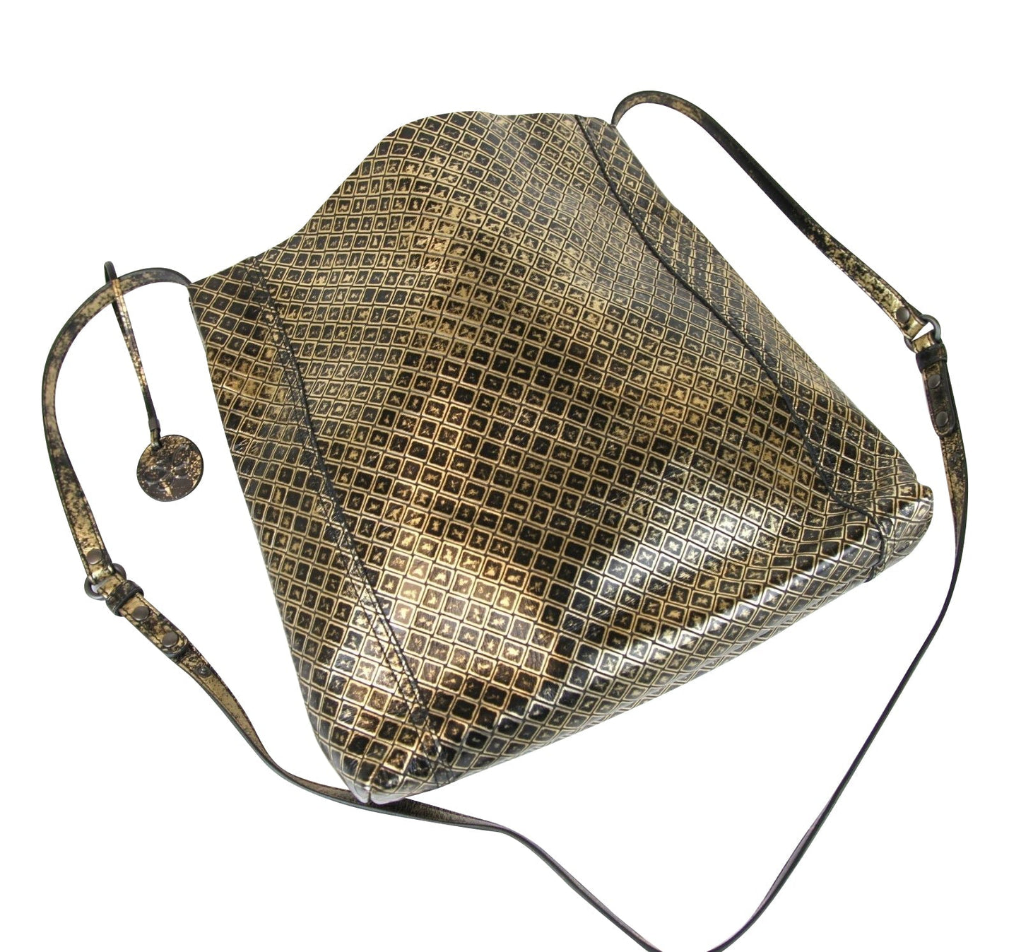 Luxury Bottega Veneta Unisex Intrecciomirage Leather Messenger Bag