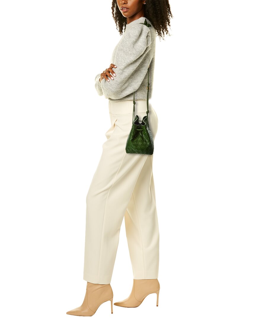 Luxury Bottega Veneta Intrecciato Leather Bucket Bag
