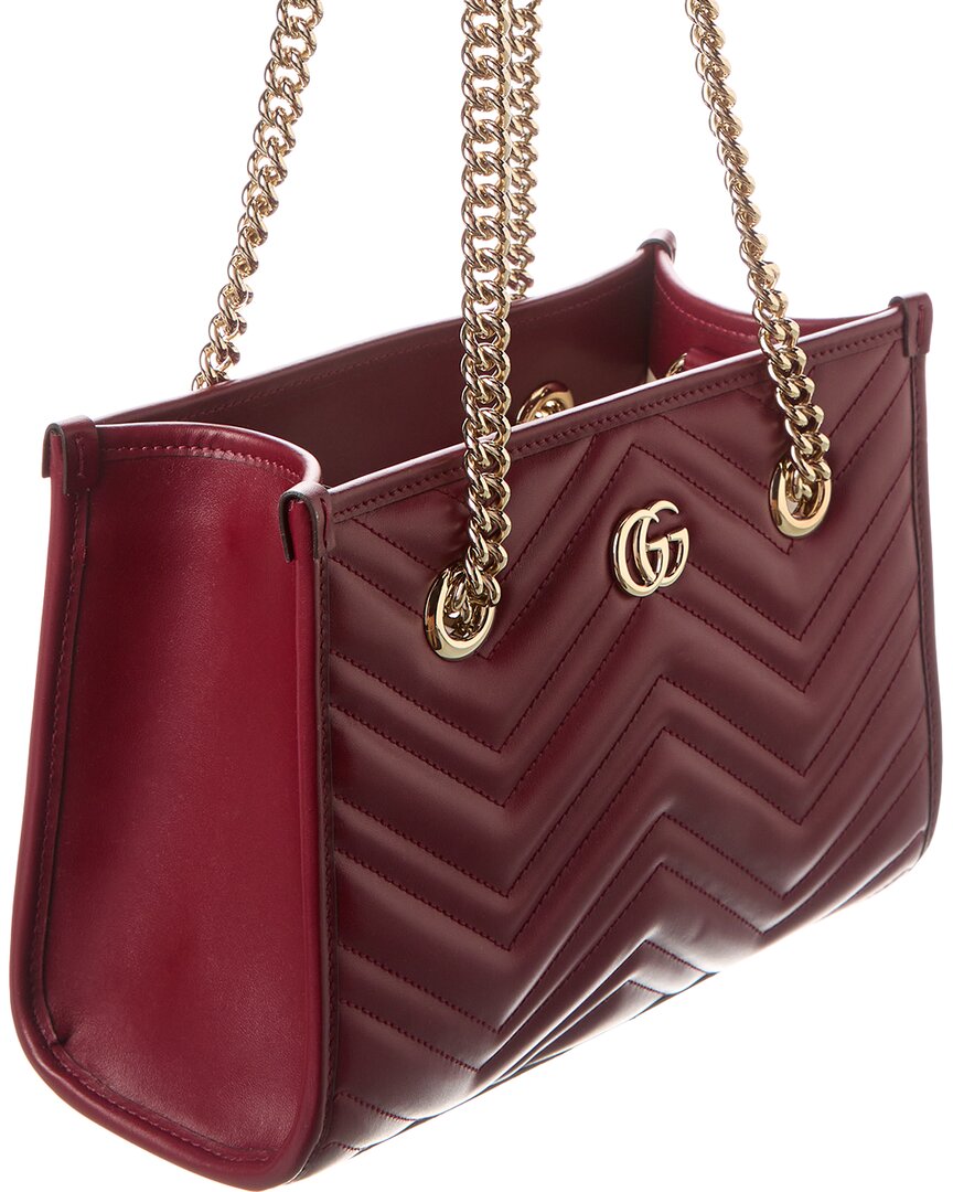 Luxury Gucci Trending 2025 GG Marmont Small Leather Tote