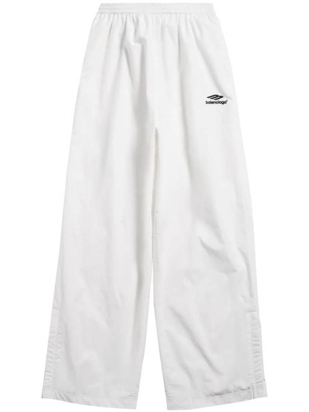 Luxury Balenciaga 3B Sports Icon Track Pants White