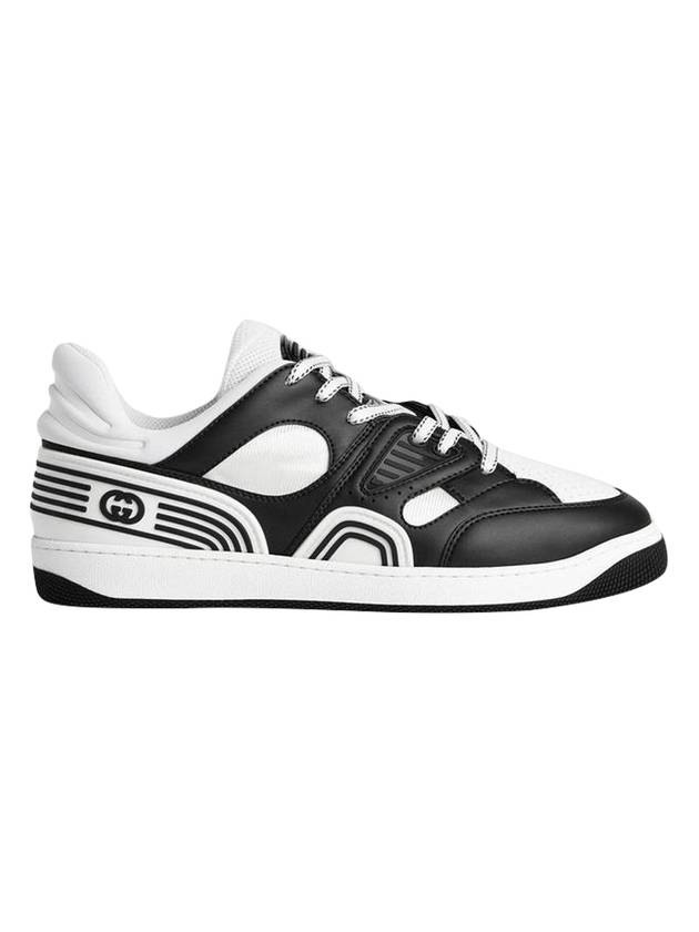 Luxury Gucci Trending 2025 Basket Two-Tone Low Top Sneakers Black White