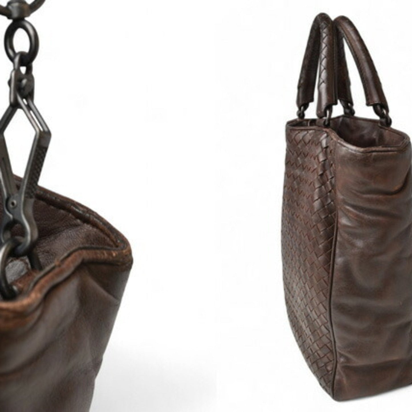 Luxury Bottega Veneta Leather Shoulder Bag Tote Bag ()