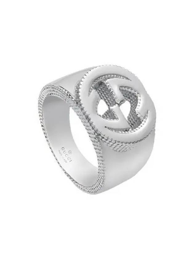 Luxury Gucci Trending 2025 Interlocking G Wide Ring Silver