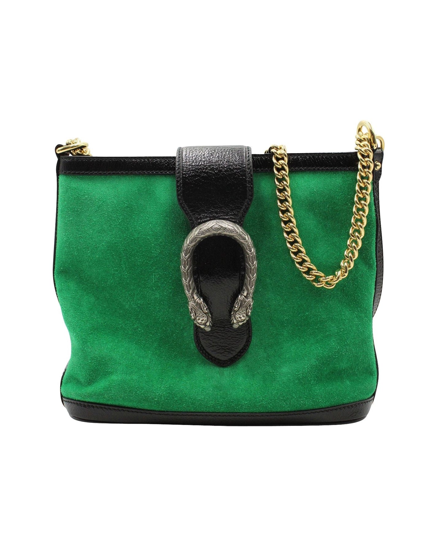 Luxury Gucci Trending 2025 Dionysus Bucket Bag in Green Suede