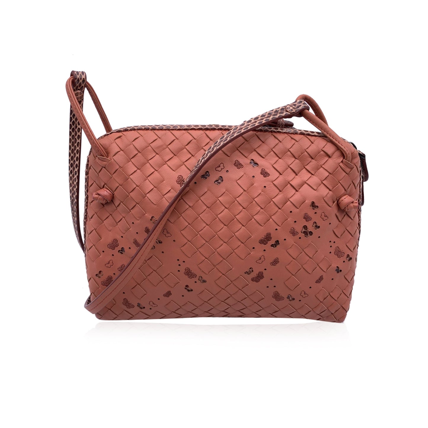 Luxury Bottega Veneta Leather Crossbody Bag Butterfly