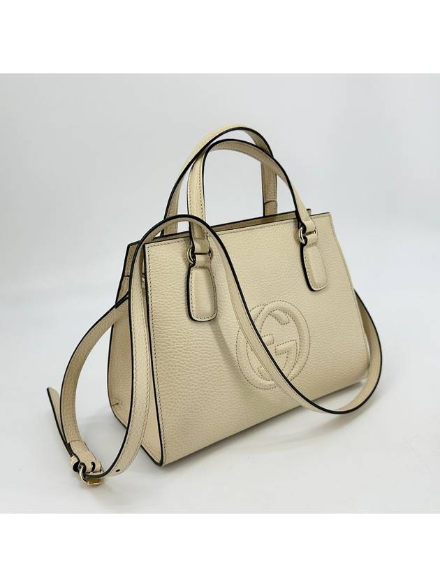 Luxury Gucci Trending 2025 Soho leather top handle small tote bag and cross 607722
