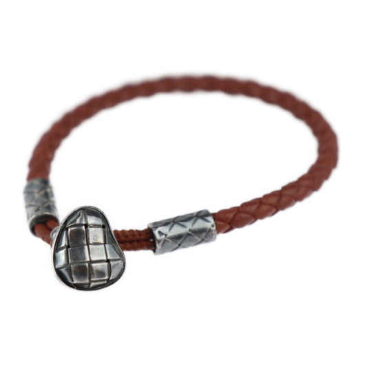 Luxury Bottega Veneta   Leather  925 Charm Bracelet ()