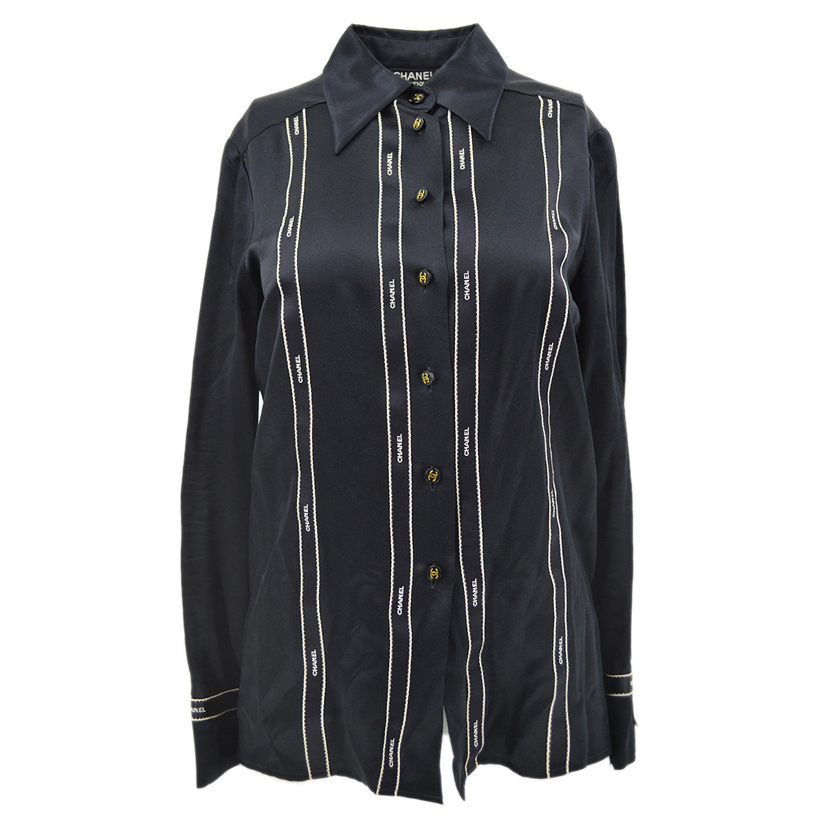 Chanel Fall 1994 silk shirt #34