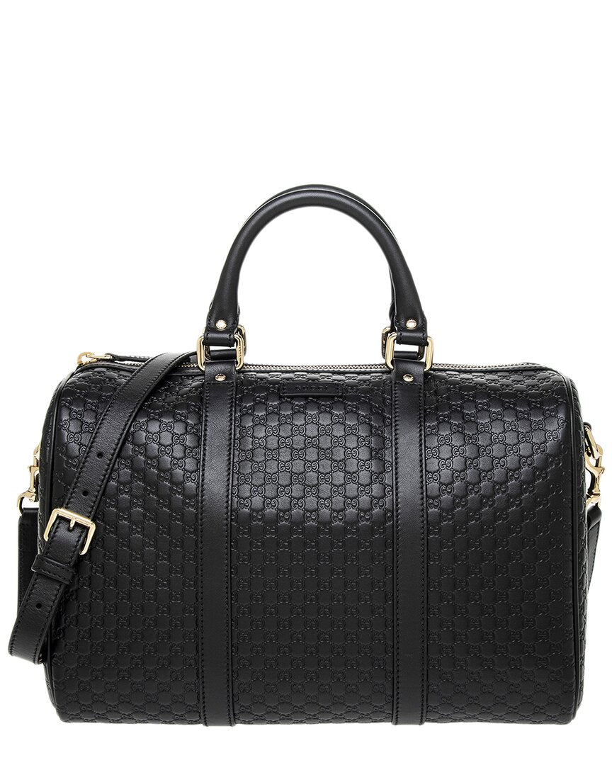 Luxury Gucci Trending 2025 MicroLuxury Gucci Trending 2025ssima Leather Boston Bag