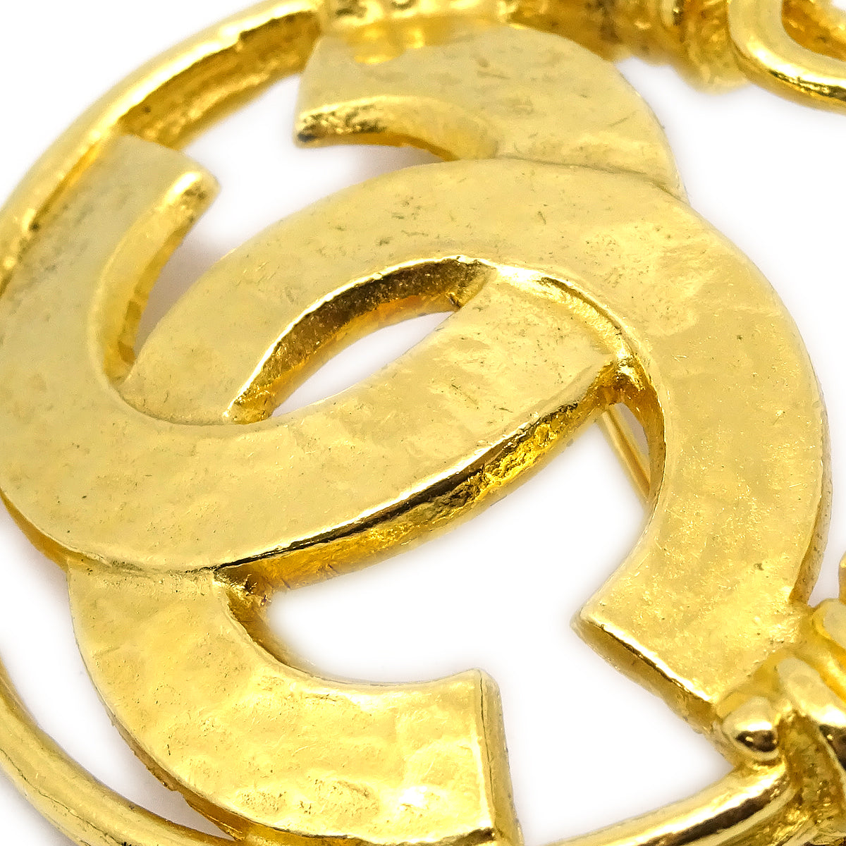 Luxury Chanel 1994 CC Spring Border Brooch Small