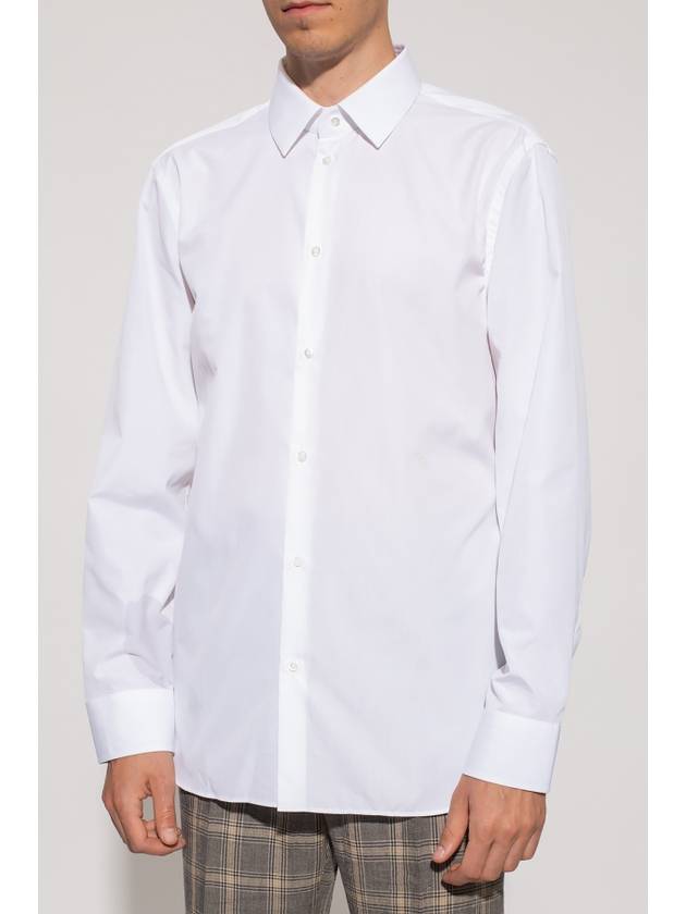Luxury Gucci Trending 2025 Double G Cotton Silk Long Sleeve Shirt White