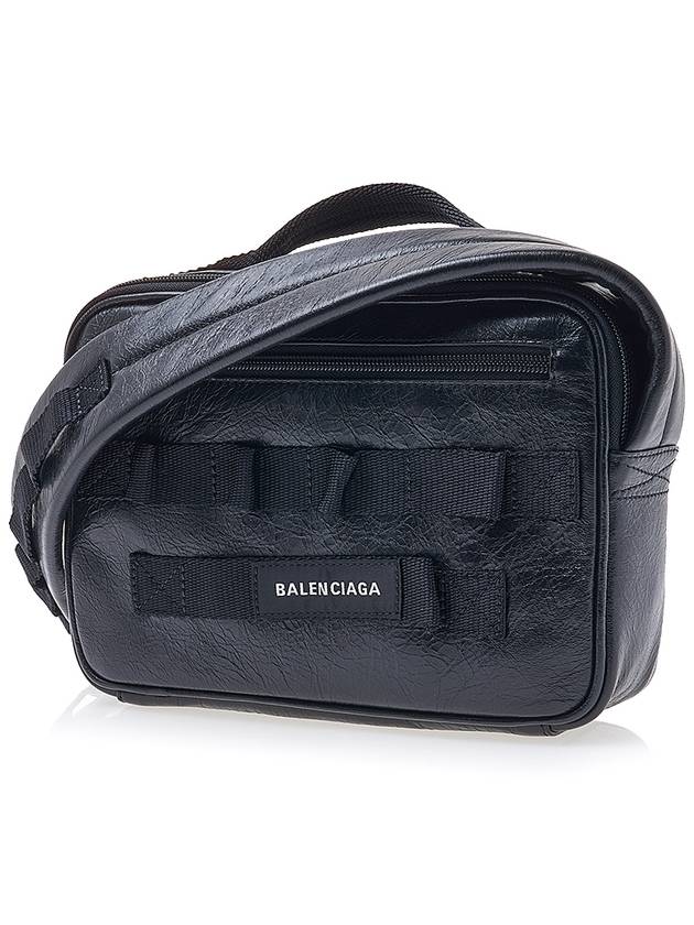 Luxury Balenciaga Army Pouch Cross Bag Black