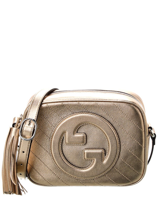 Luxury Gucci Trending 2025 Blondie Small Leather Shoulder Bag