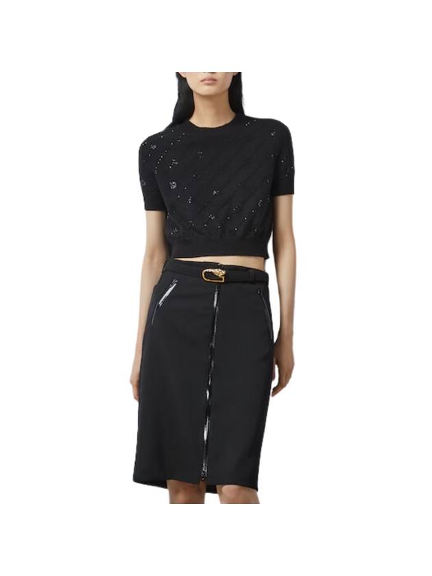 Luxury Gucci Trending 2025 GG Interlocking Cashmere Knit Top Black