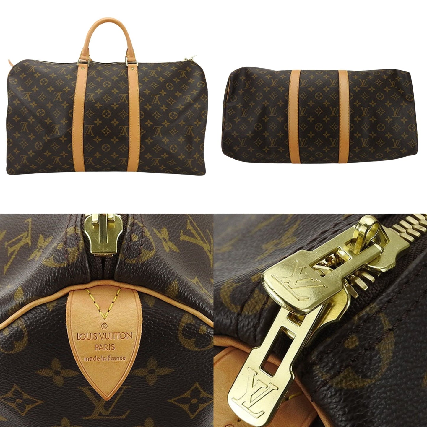 Louis Vuitton Keepall 50  Canvas Travel Bag ()