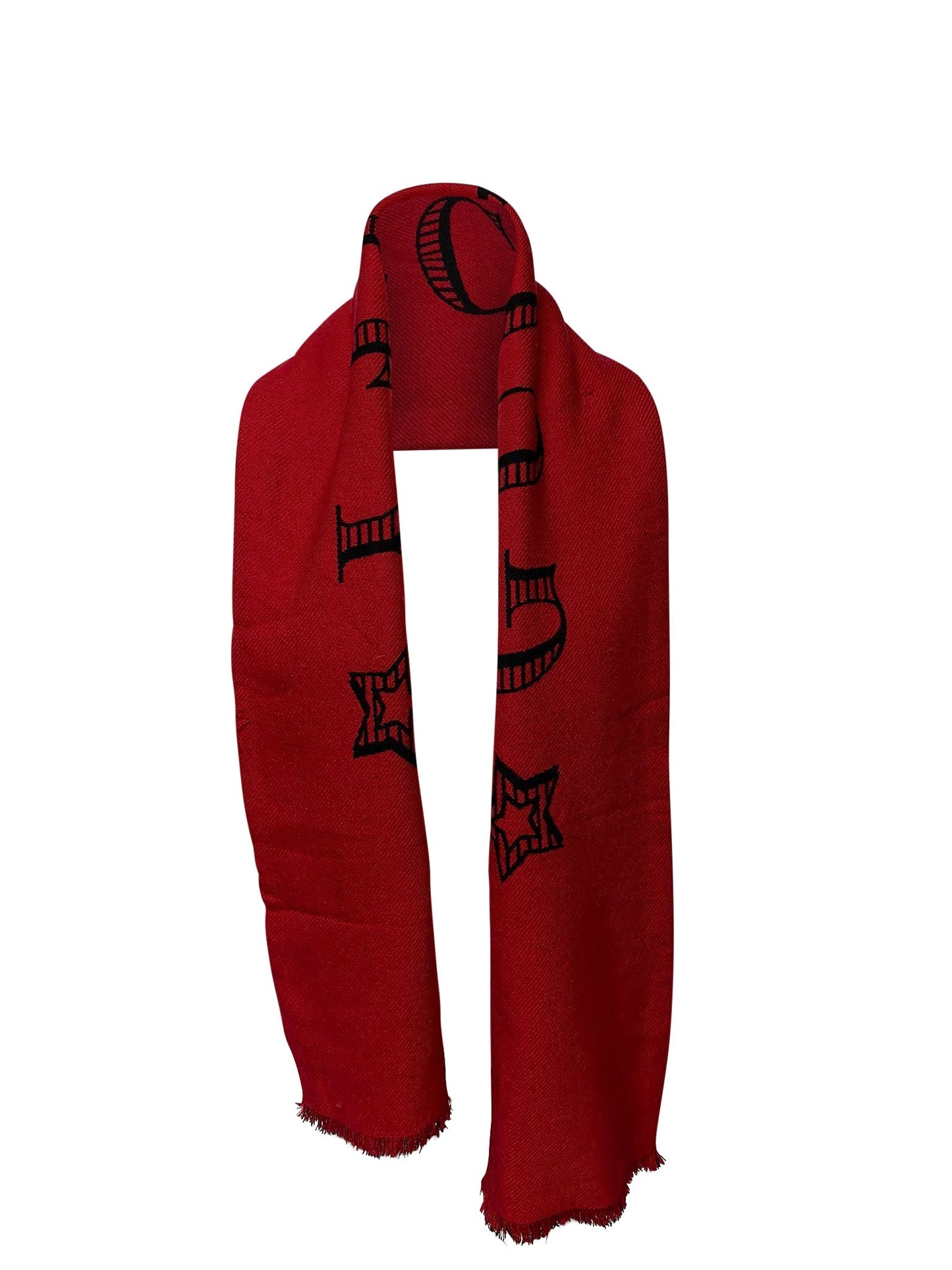 Luxury Gucci Trending 2025 Magnetismo Scarf in Red Wool