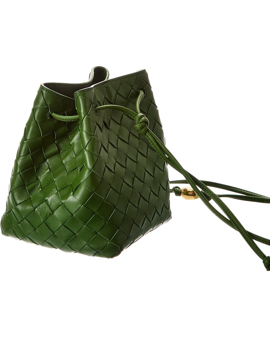 Luxury Bottega Veneta Intrecciato Leather Bucket Bag