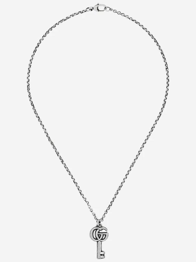 Luxury Gucci Trending 2025 Double G Key Necklace YBB627757001 Silver