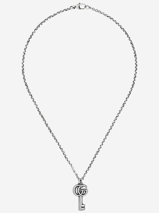 Luxury Gucci Trending 2025 Double G Key Necklace YBB627757001 Silver
