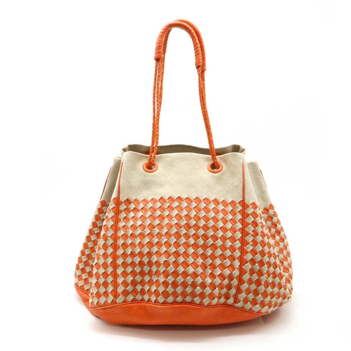 Luxury Bottega Veneta  Canvas Leather Tote Bag ()