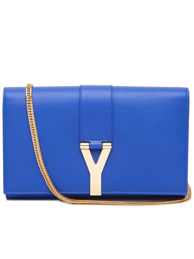Luxury Saint Laurent Y Chain Cross Bag Blue