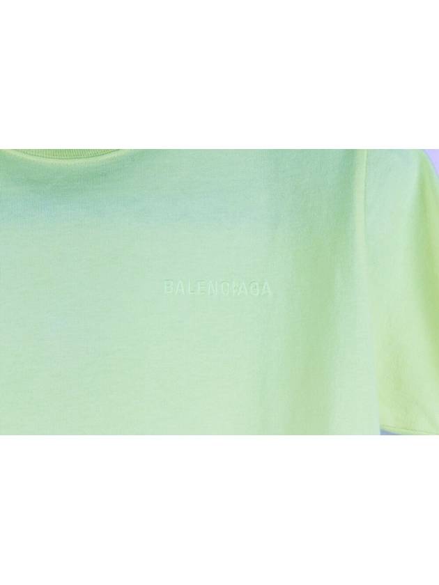 Luxury Balenciaga Back logo neon short sleeve t shirt M