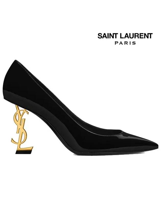 Luxury Saint Laurent Opium Pumps Black Gold