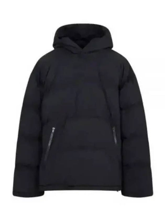 Luxury Balenciaga Sporty B Hooded Padding Black