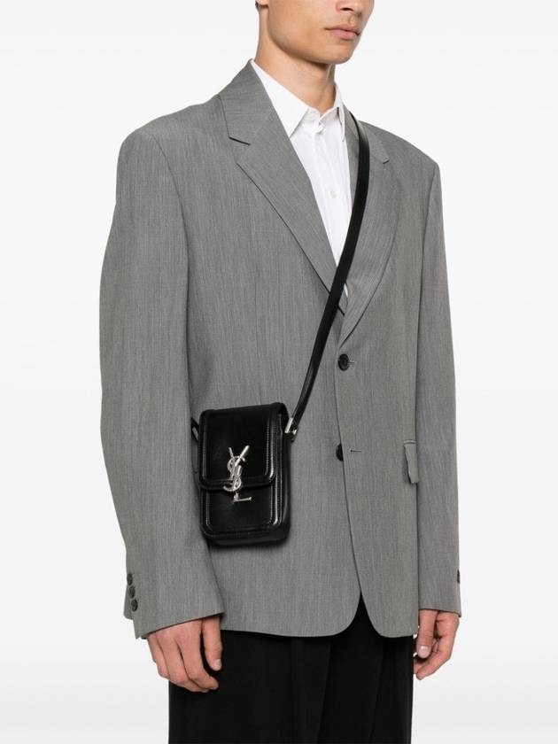 Luxury Saint Laurent Smooth Leather Solferino Mini Bag Black