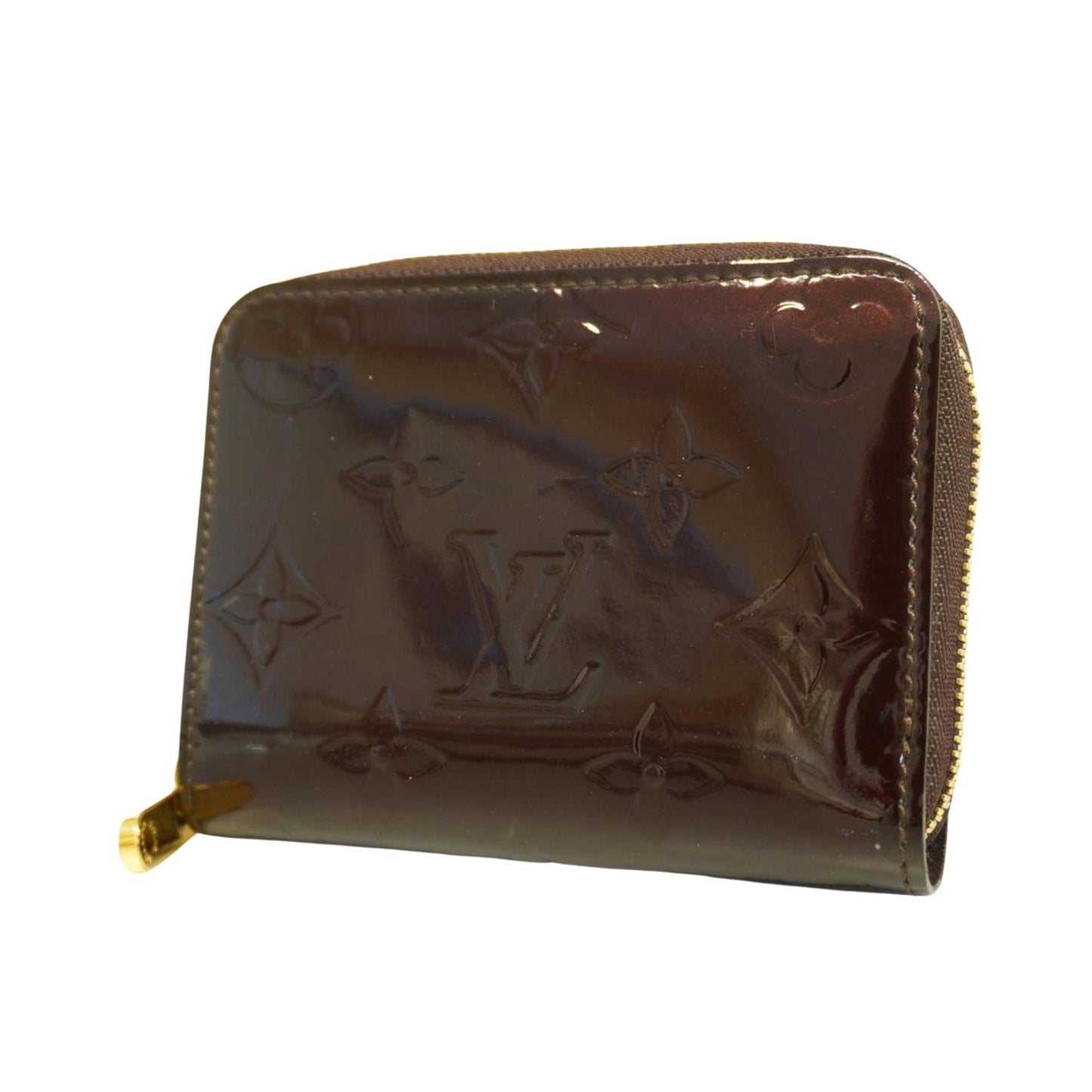 Louis Vuitton Porte Monnaie Zippy  Patent Leather Wallet  ()
