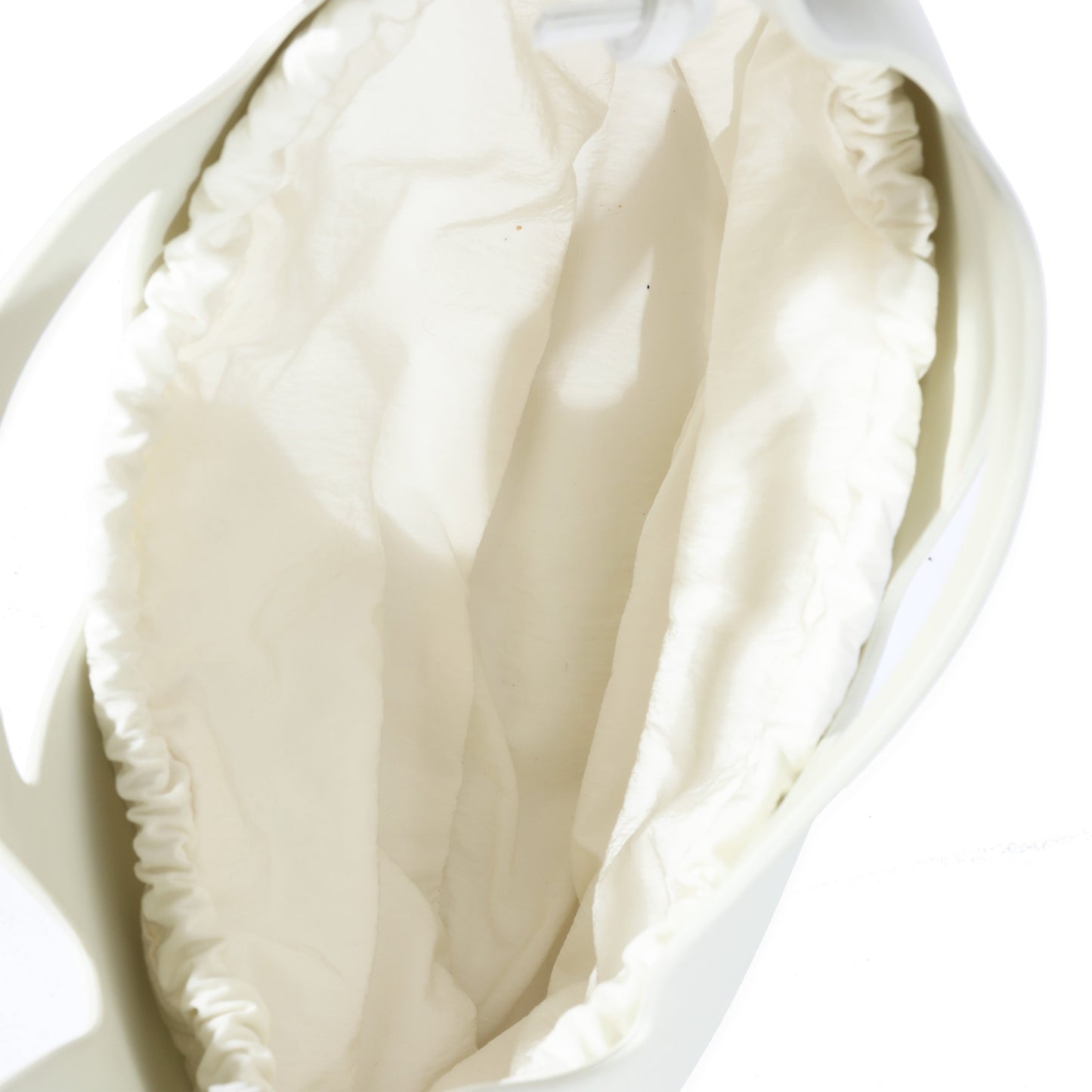Luxury Bottega Veneta White Rubber Small Punch Bag