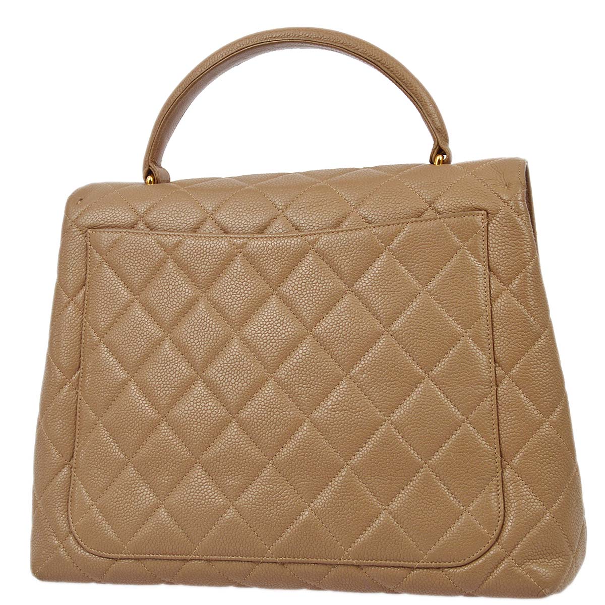 Luxury Chanel 1996-1997 Beige Caviar Kelly 30