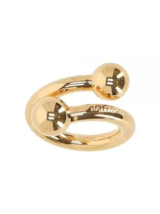 Luxury Balenciaga Skate Ring Gold