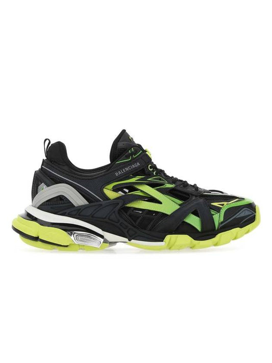 Luxury Balenciaga Track 2 Low Top Sneakers Yellow Black