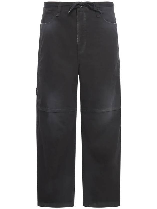 Luxury Balenciaga Cropped Cargo Straight Pants Black