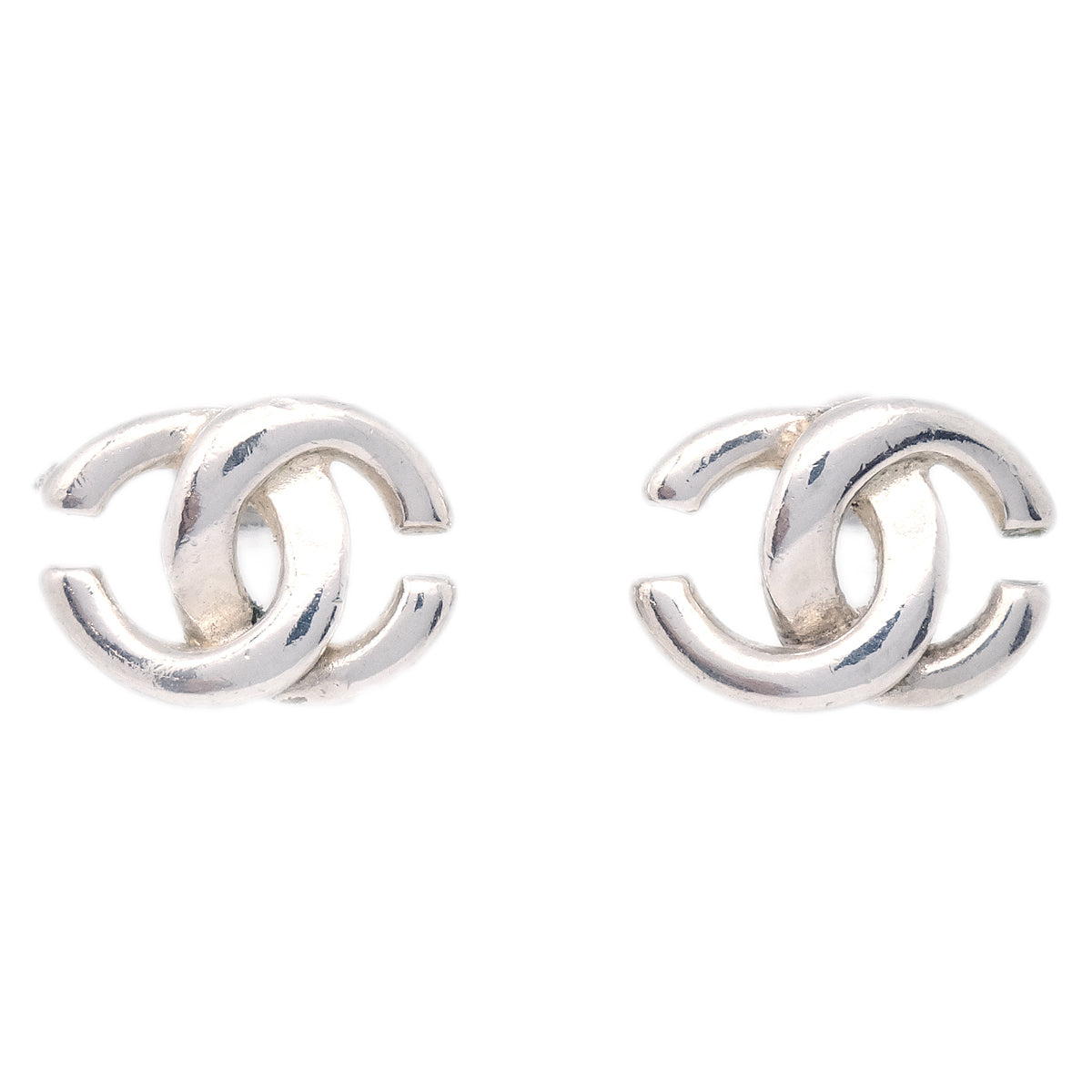 Chanel Piercing Earrings Silver 01P