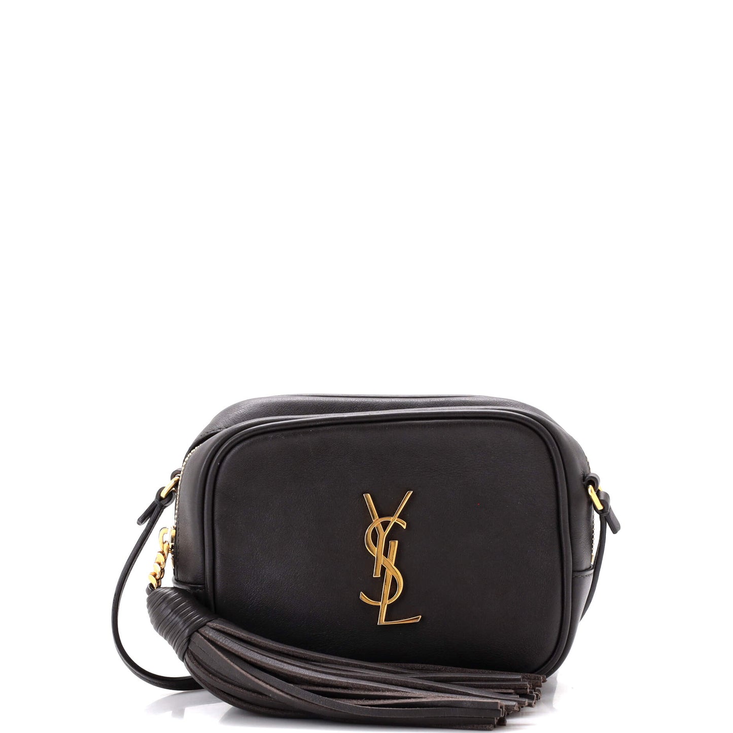 Luxury Saint Laurent Classic Monogram Blogger Crossbody Bag Leather Small