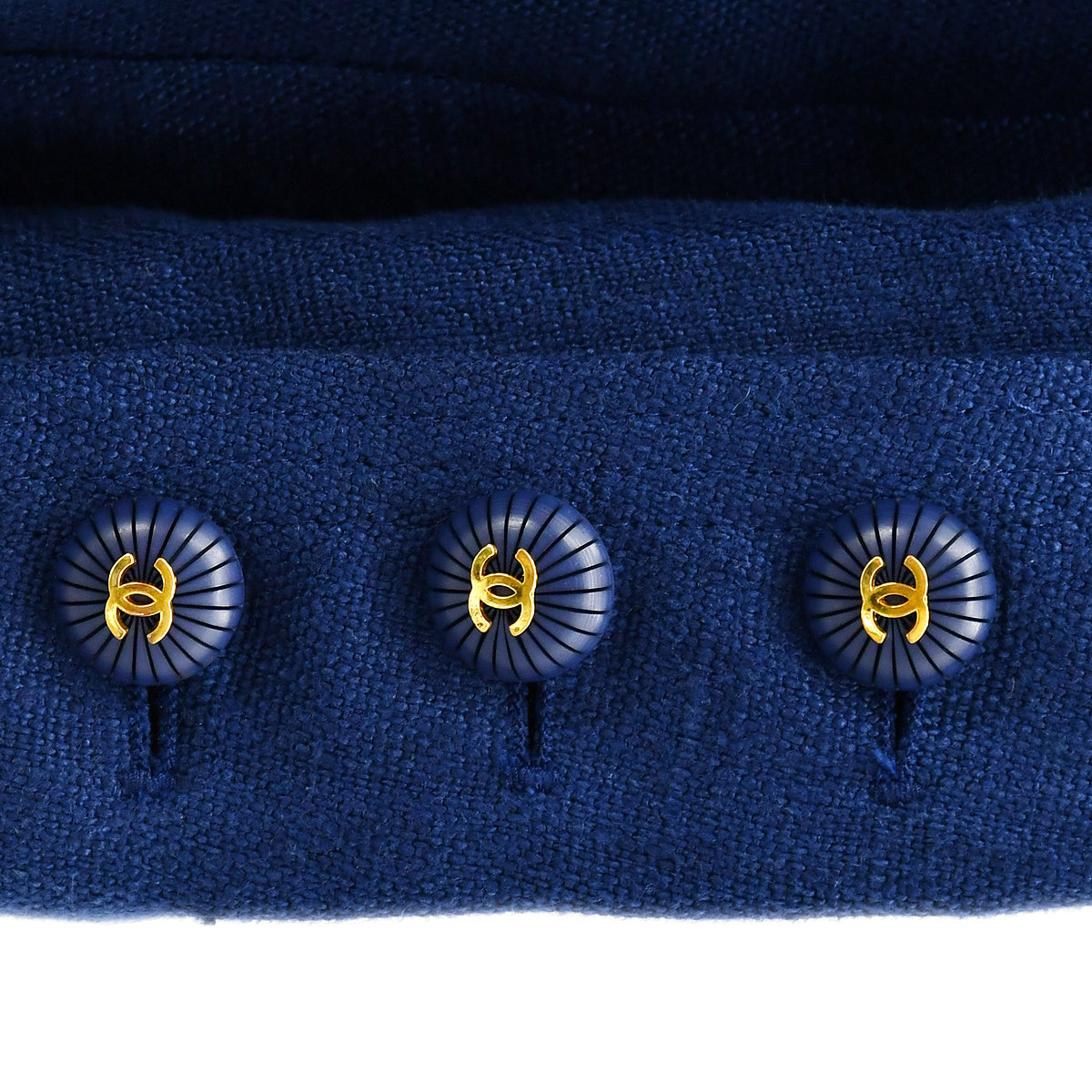 Chanel Setup Suit Jacket Skirt Blue 93C #38