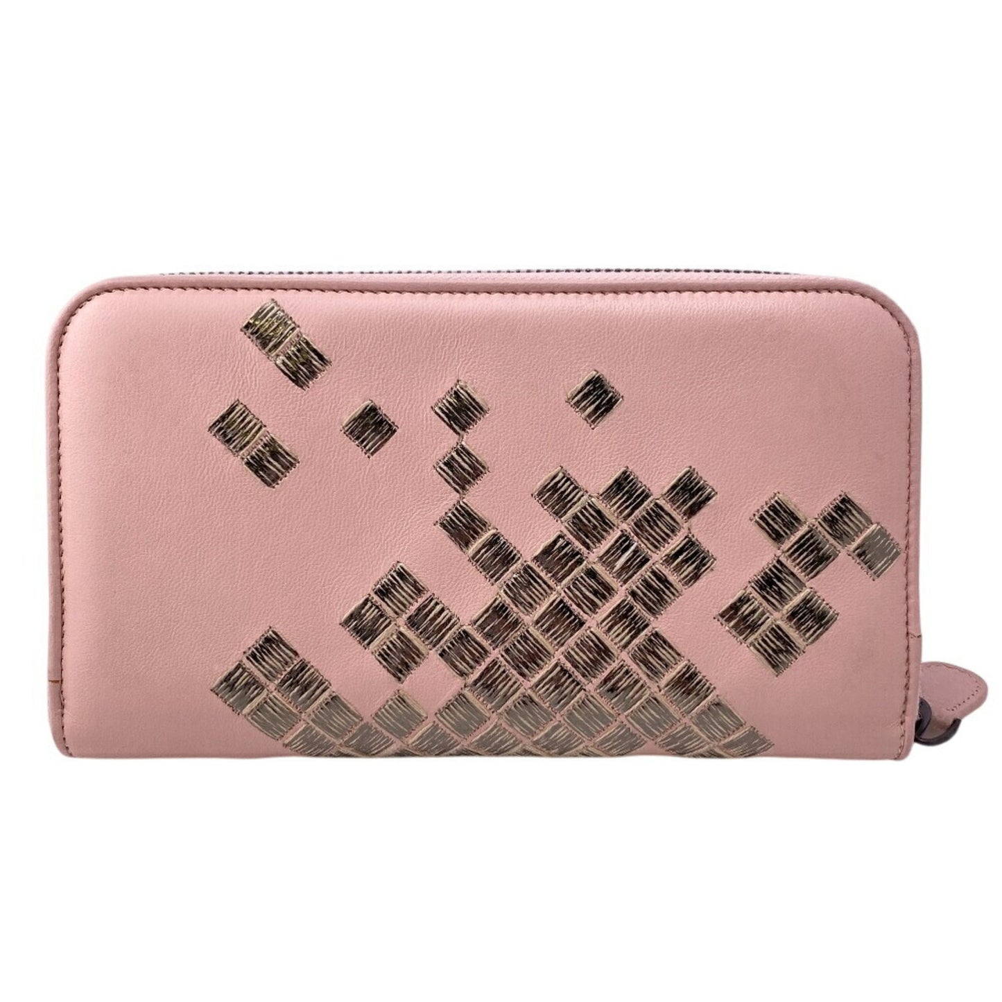 Luxury Bottega Veneta Intrecciato  Leather Long Wallet (Bi-Fold) ()