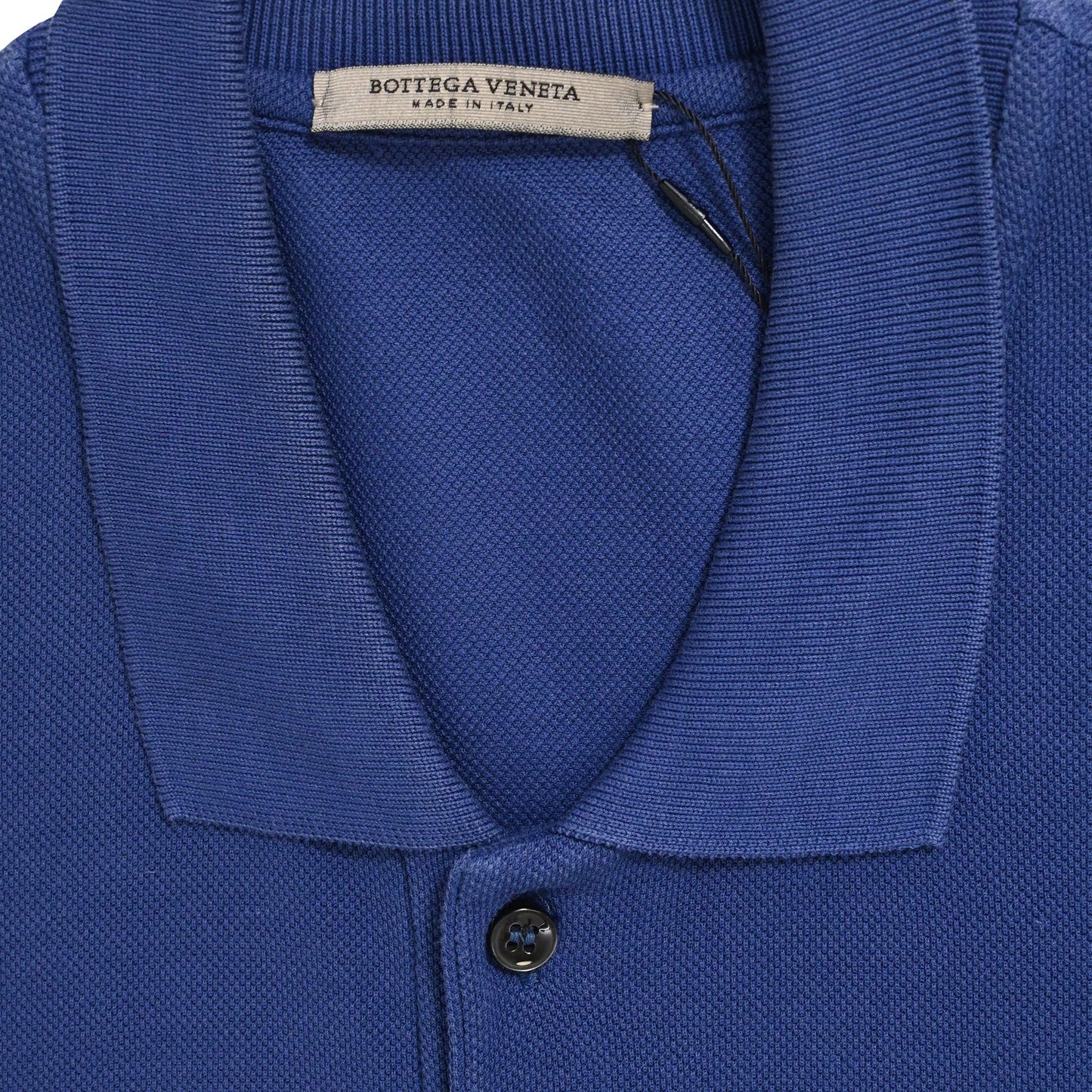 Luxury Bottega Veneta Polo Shirt in Blue Cotton