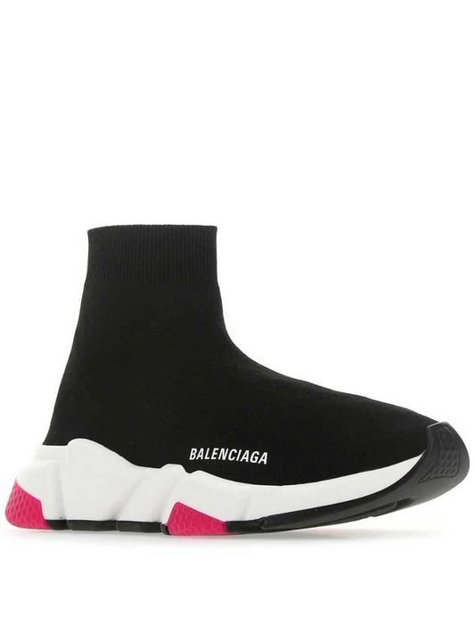 Luxury Balenciaga Speed High Top Sneakers Black