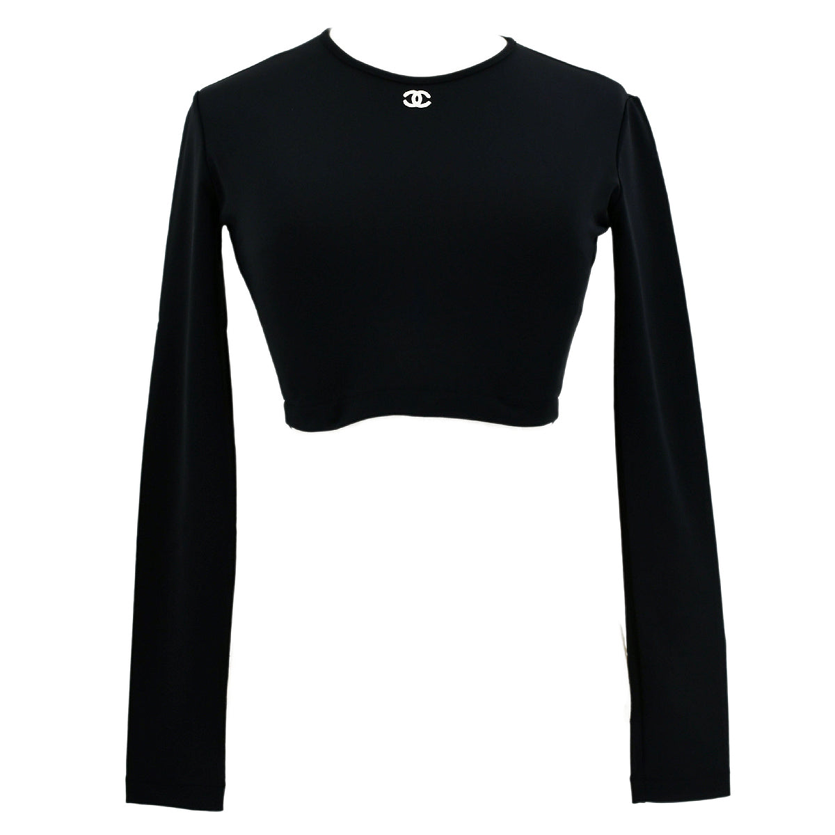 Luxury Chanel 1995 spring CC-embroidered crop top #40