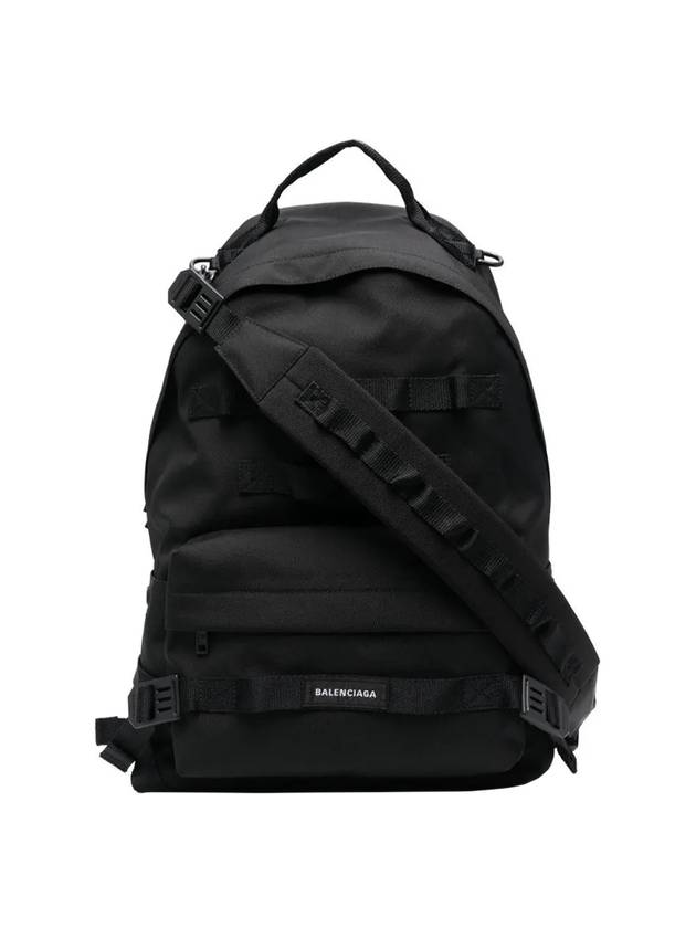 Luxury Balenciaga Army Medium Multicarry Backpack Black