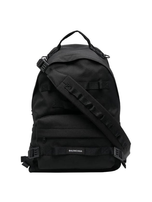 Luxury Balenciaga Army Medium Multicarry Backpack Black