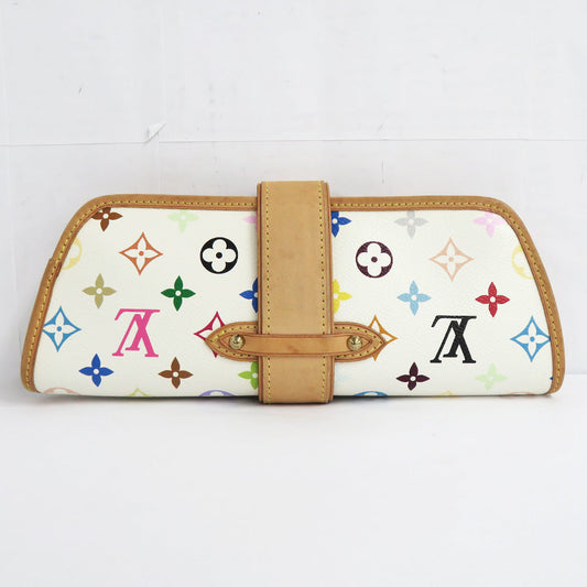 Louis Vuitton Monogram Multicolor Charley M40049 Bronze Shoulder Bag Backpack Pochette White 2w