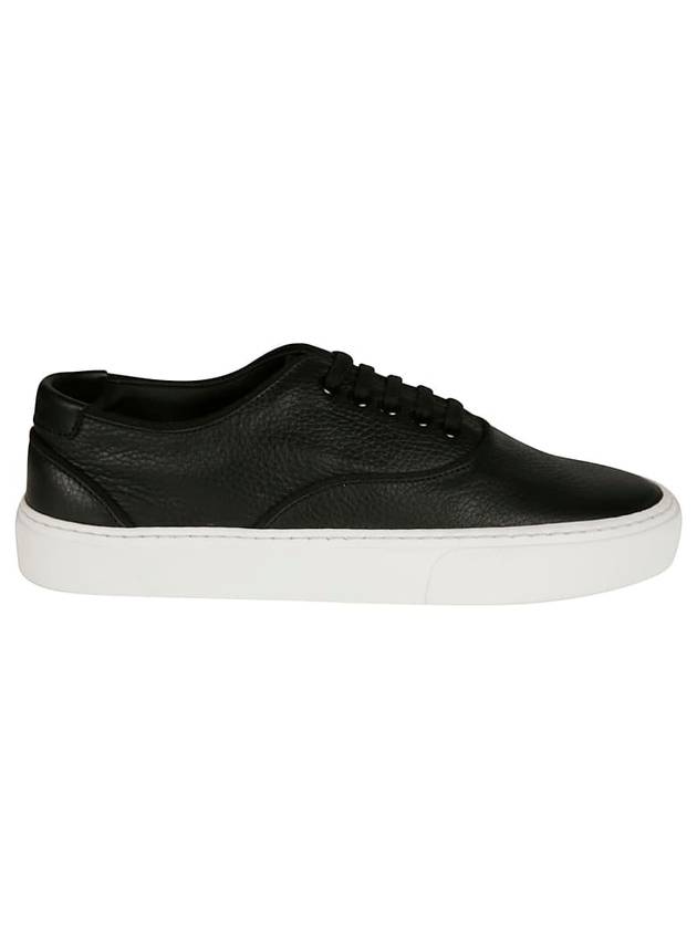 Luxury Saint Laurent Venice Leather Low Top Sneakers Black