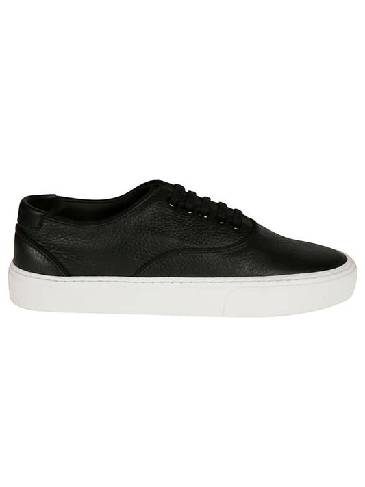 Luxury Saint Laurent Venice Leather Low Top Sneakers Black
