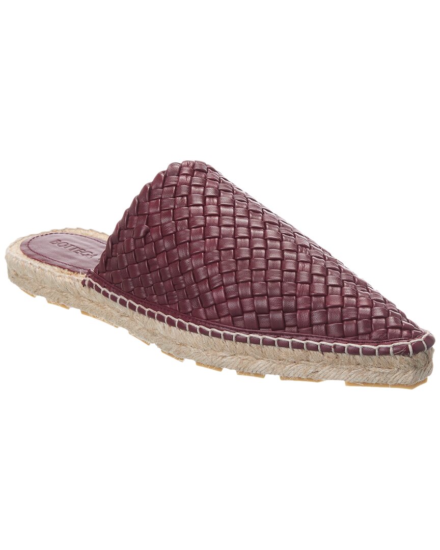Luxury Bottega Veneta Intreccio Leather Espadrille