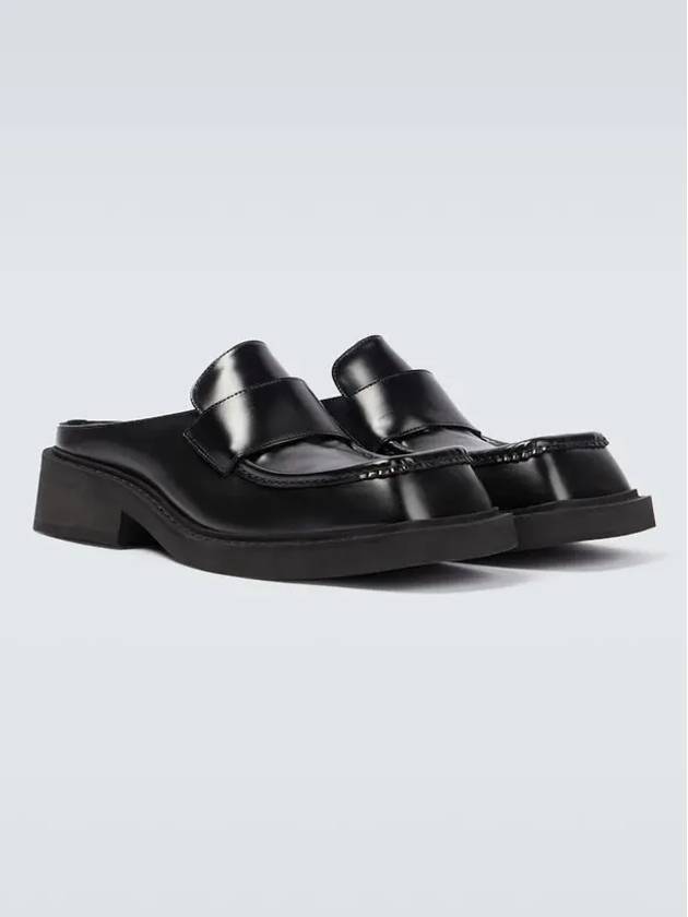 Luxury Balenciaga Inspector 40MM Leather Bloafer Black